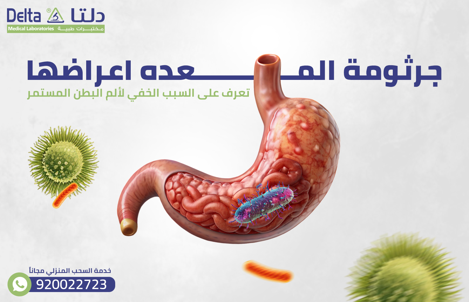 جرثومة المعده اعراضها: تعرف على السبب الخفي لألم البطن المستمر, image size:1600x1032