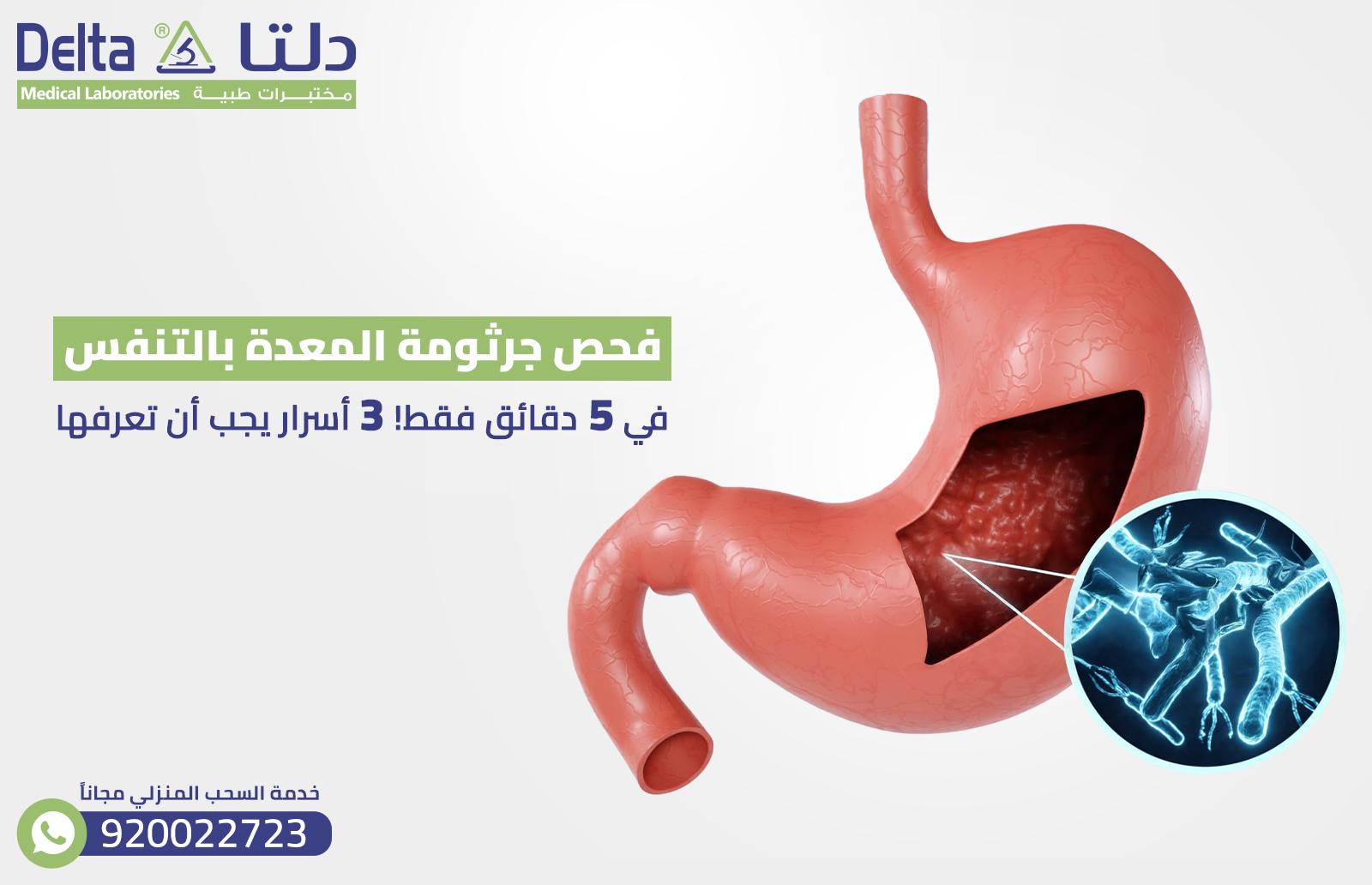 فحص جرثومة المعدة بالتنفس في 5 دقائق فقط! 3 أسرار يجب أن تعرفها