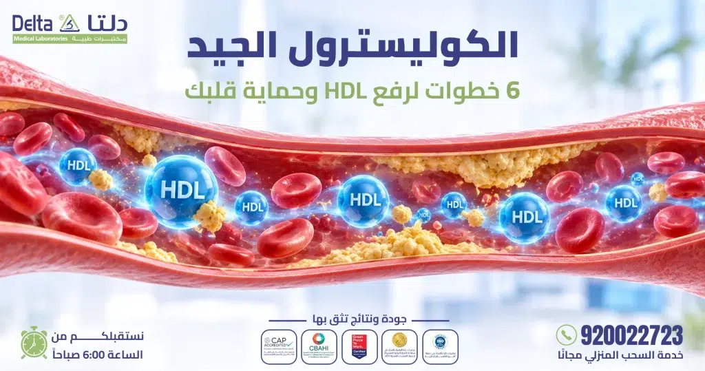 الكوليسترول الجيد HDL وطرق رفعه لحماية القلب