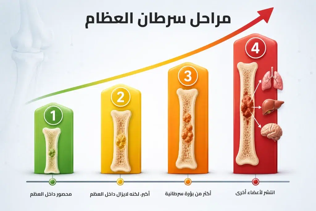 أعراض سرطان العظام ومراحل تطور المرض