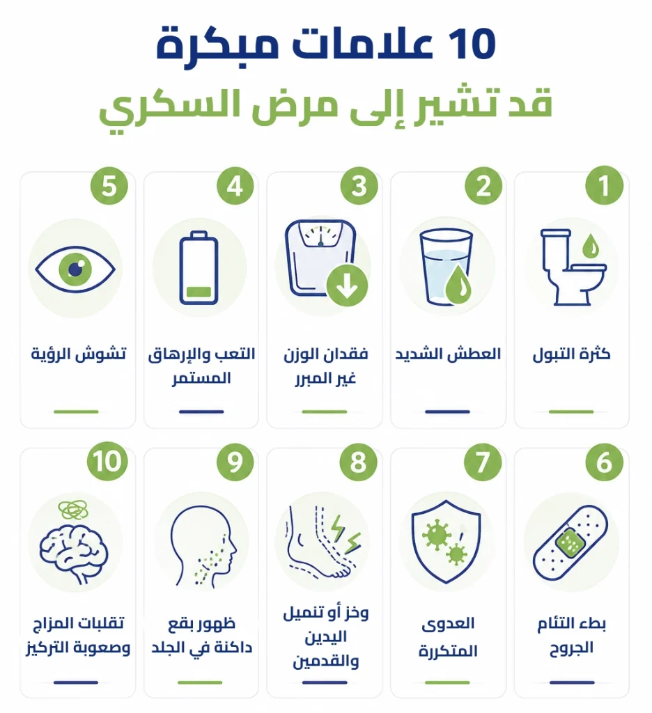 مرض السكري وأعراضه وأنواعه