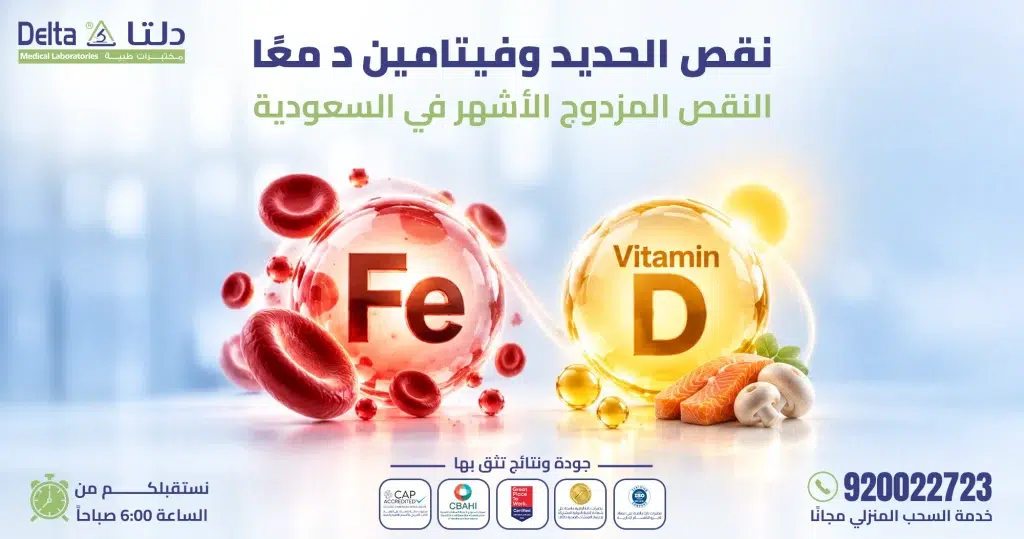 أعراض نقص الحديد وفيتامين د معًا