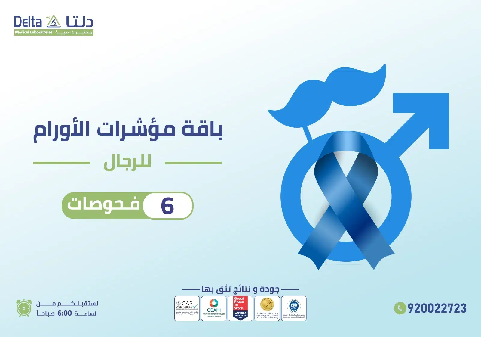 باقة مؤشرات الأورام للرجال